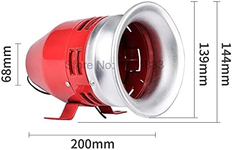 Heavy duty Motor siren MS-390 12V 24V 220V Automotive Air Raid Siren Horn Car Truck Motor Driven Alarm small motor buzzer - (Speed(RPM): 24V)