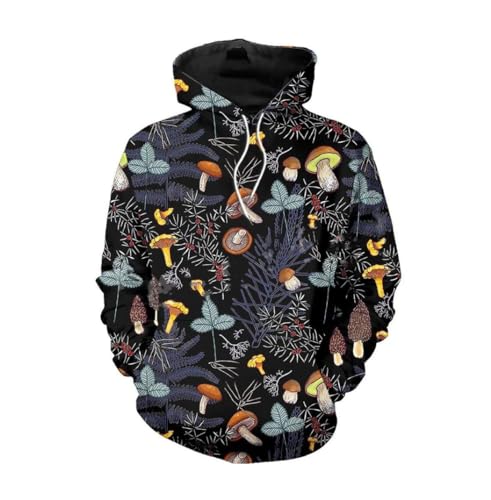 Sweat à capuche champignon camouflage imprimé 3D pull Harajuku drôle