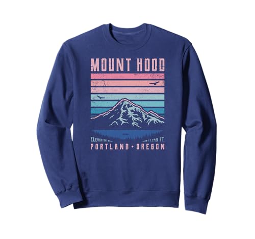 Mt. Hood Retro Sweater Portland Oregon Mount Hood Sweatshirt