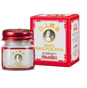 Siang Pure White Balm, Traditional Thai Herbal Balm with Menthol, Peppermint Oil, Clove Oil, Cinnamon Oil, Camphor, 12g/ Alleviates muscle pain, joint aches, and body discomfort.-image-16