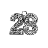 Endea Graduation Charm con nappa, in argento, con data e anno, 2028, Metallo, Nessuna pietra preziosa