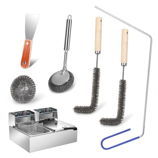 Large 6-Piece Commercial Fryer Cleaning Kit
