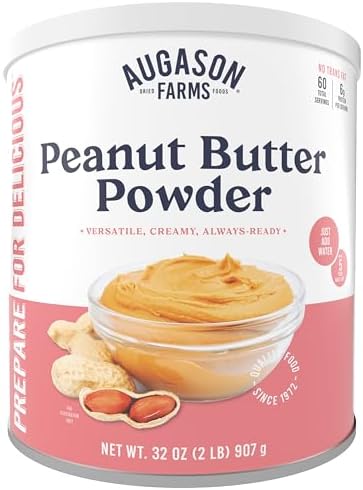 Augason Farms Peanut Butter Powder 2 lbs No. 10 Can