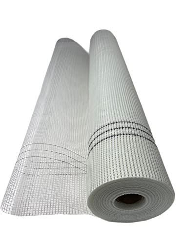 1 rete di armatura da 50 m e 165 g/m², rete per intonaco, per isolamento a cappotto, tessuto con armatura per facciate, tessuto con armatura da 50 m e 165 g/m² per isolamento termico a cappotto, rete di armatura per facciate