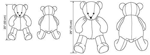 KWIK-SEW PATTERNS K3246OSZ Teddy Bears Sewing Pattern, Size Large and Small