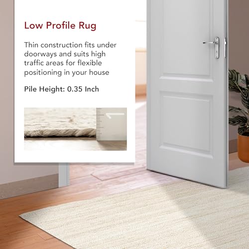 image for nuLOOM 2x10 Rigo Jute Hand Woven Area Rug, Off White, Solid Farmhouse 