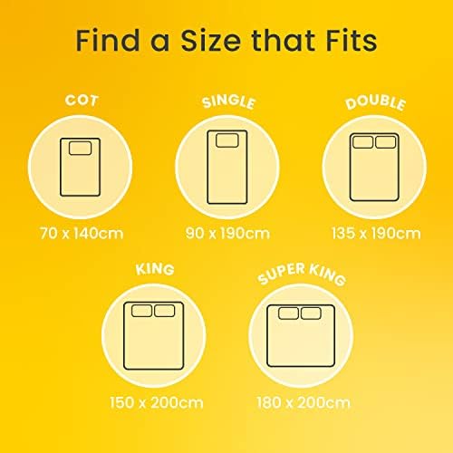 Cosi Home 100% Waterproof Mattress Protector - Soft Terry Cotton Fitted Mattress Topper - Machine Washable - Cot Bed (70 x 140 cm + 15 cm Stretch Skirt)