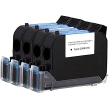 2588 42ML Black Red Blue Green Printer Ink Cartridge 12.7mm Print Height Quick-Drying Compatible with Printer Supplies Works with Handheld Inkjet Printer Models for Part Number 25881 Black