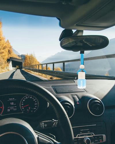 Image of ikeda fragrance Car Air Freshener, 2pcs 4ml Car Scents,45-Days Keep Fragrance,Automotive Hanging Diffuser Bottles,Remove Auto Odor Long-Lasting Fresh Air for Home Deodorizer (Glass, Red Sandalwood)