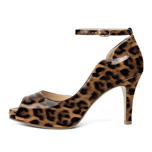 Image of AUMOTED High Heels Pumps Platforms Shoes for Party Daily 3.4 inch Dressy Pumps