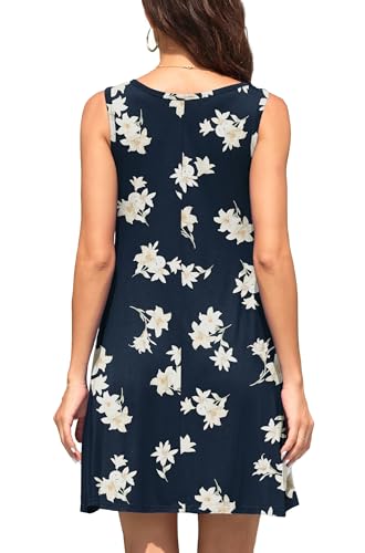 Image of WEACZZY Women Summer Casual Swing T Shirt Dresses Beach Cover up Loose Dress