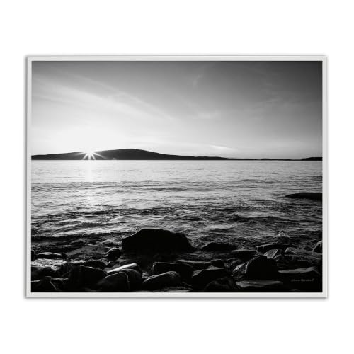 Nautical Seascape Coastal Landscape, 24 x 30 Inch Framed Giclée Print