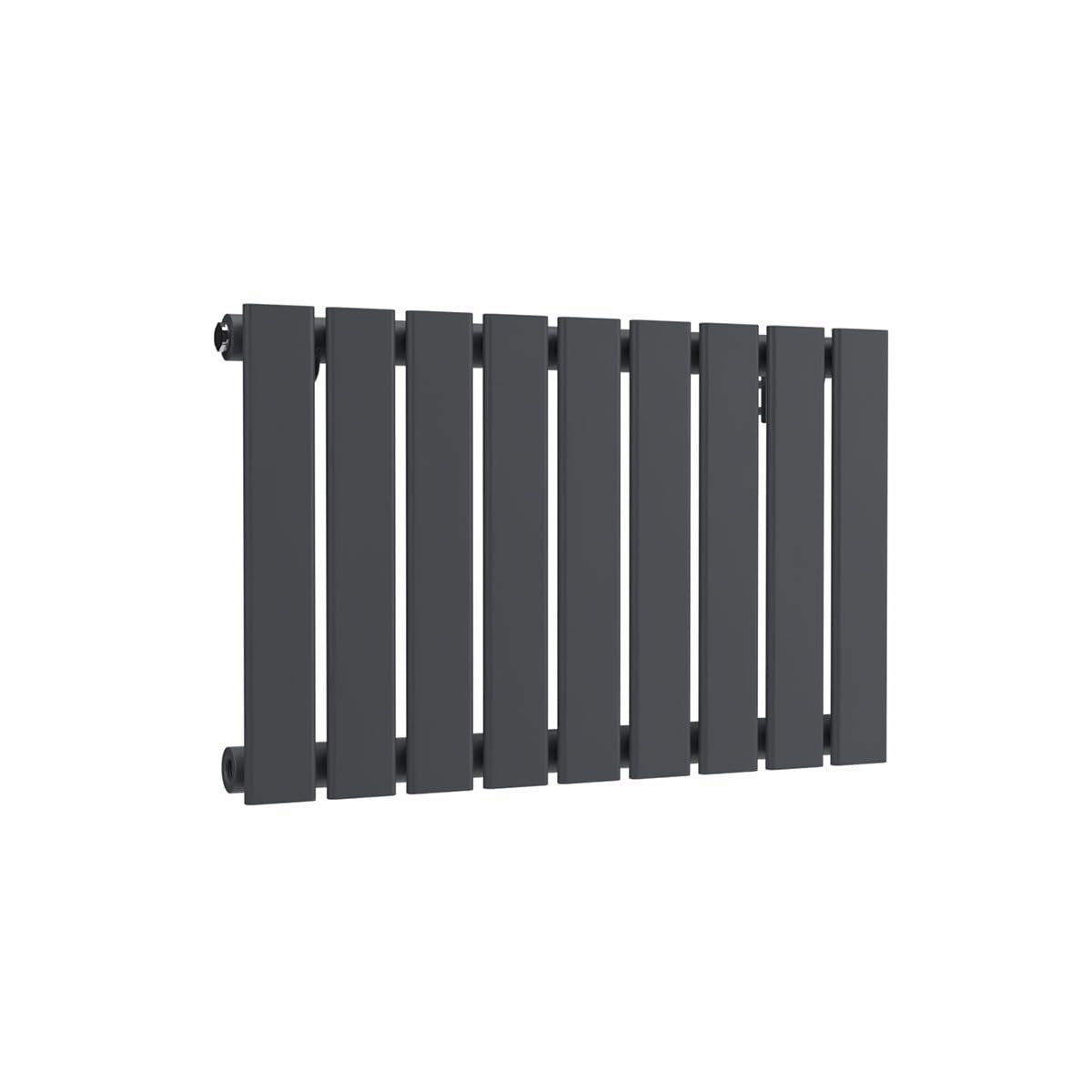 Lux Heat Anthracite Grey Flat Horizontal Single Panel Designer Radiator 400Mm (H) X 630Mm (W)
