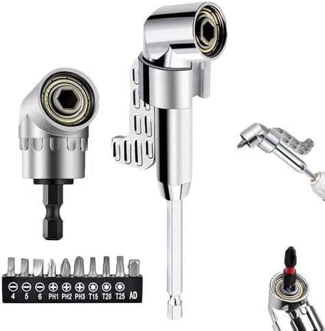 Luyizi 105 Degree Right Angle Drill Adapter Set, Upgrade Right Angle ...