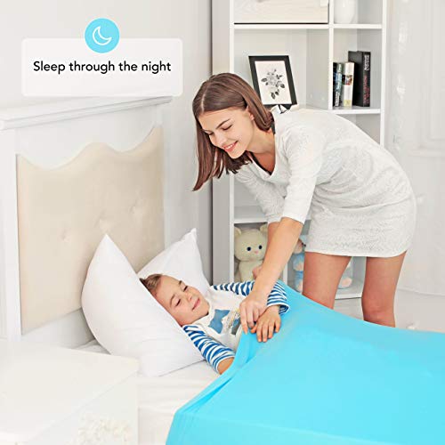 Image of Sensory Compression Blanket | Spandex Bed Sheet for Kids & Adults | Deep Relaxing Feeling, Release Oxytocin | Helps With: SPD, Anxiety, ADHD, Autism and More | Breathable & Stretchable | Twin Size