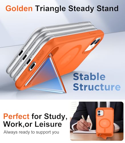 Image of Magnetic Compatible with iPhone 11 Phone Case, [Built-in Invisible Kickstand][Compatible with MagSafe] [Military Grade Shockproof] Slim Translucent Matte Phone Case for iPhone 11 6.1 inch