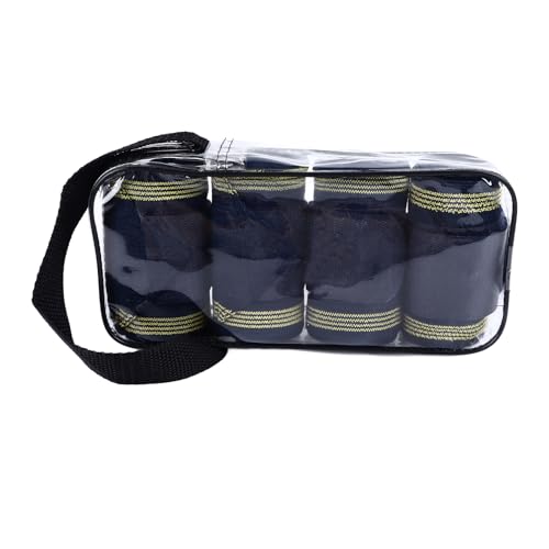 4PCS Horse Polo Leg Wraps, Multipurpose Stable Polo Wraps for Horses Comfortable Horse Leg Bandages Stable Supplies Equestrian Boots Horse Leg Protection