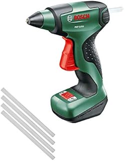 Bosch Akku Klebepistole PKP 3,6 LI (Micro-USB Ladegerät, 4 x Klebesticks Ultra Power (3,6 V))
