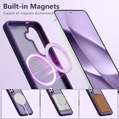 RALEAVO for Samsung Galaxy S26 Plus Case Magnetic Matte Case,Dark Purple by RALEAVO - Used condition - Image 5