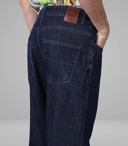 Image of i'sol Men's Loose Baggy Fit Wide Legged Jeans