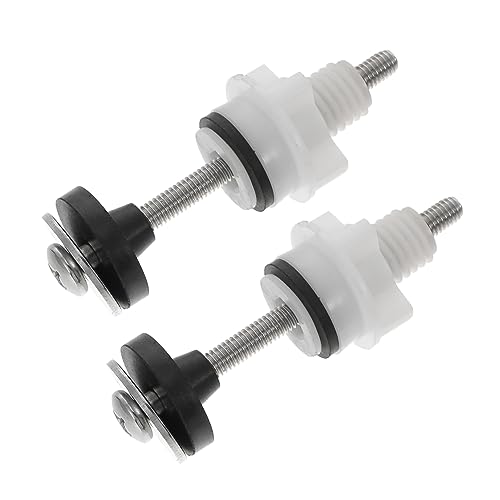 DOITOOL Toilet Seat Hinges Screws Replacement Stainless Steel Toilet Seat Mounting Fittings for Easy Installation