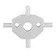 Schwenkbarer kreuzförmiger Drehkörper,Arandela de faro cubre pivote giratorio cruciforme apto para X Type S Type Aluminiumlegierung Auto-Accessoire