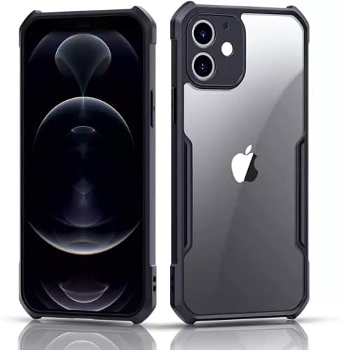 MOBIKTC® for iPhone 11 Back Cover Case [Rugged Armor Shockproof Crystal Clear Back Cover Case | 360 Degree Protection | Protective Design | Transparent] Back Cover Case for iPhone11 (Black Bumper)…