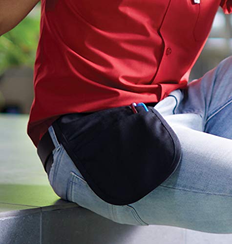 Uncommon Threads Unisex Pouch Apron For Restaurant And Work Uniform, Black #TOP1