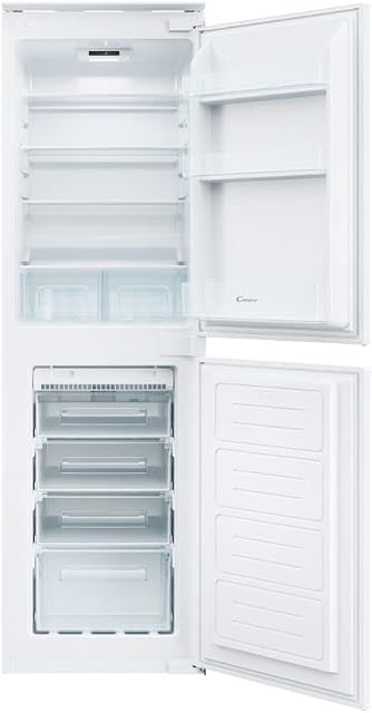 Candy CB50N518FK Frost Free Integrated Fridge Freezer, 54cm Wide, 177cm High, WIFI, White
