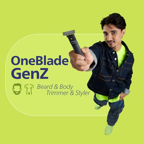 Image of Philips OneBlade Gen Z Beard & Body Trimmer & Styler|Ideal for 1st Trim|Designed for Skin Comfort, No Nicks & Cuts, Dual Protect Tech| Acne Prone, Patchy Beard, Young Skin, QP 1624 /10