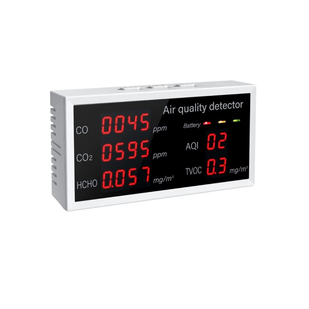 Smiledrive Air Quality Monitor Gas Detector Meter CO2 TVOC HCHO Tester for Home Office Indoor Outdoor (B0C16VYH4Q) Amazon Price History, Amazon Price Tracker