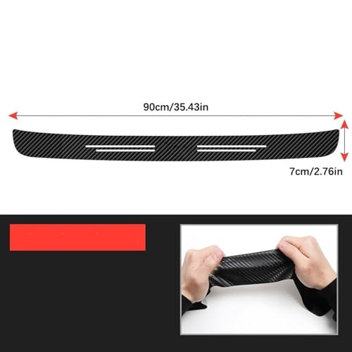 Protector de parachoques de coche contra rozaduras de carga para Citroen C5 maletero 4