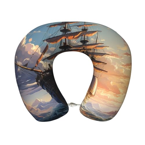 Almohada de viaje espuma viscoelástica 30 cm x 25 cm