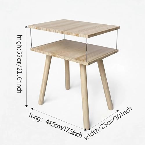 Mesa auxiliar de acrílico transparente con almacenamiento - 50% OFF - Image 4