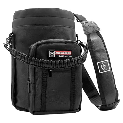 NATURE PIONEOR Insulated Water Bottle Holder with Shoulder Strap For One Gallon 128OZ Sports Water Jugs Bottles Sling, Carrier/Pouch Sleeve for Outdoor Camping, Hiking,Gym