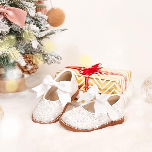 Image of PHIRAMIN Toddler Girl Mary Jane Dress Shoes-Little Girl School Uniform Shoes for Wedding Party