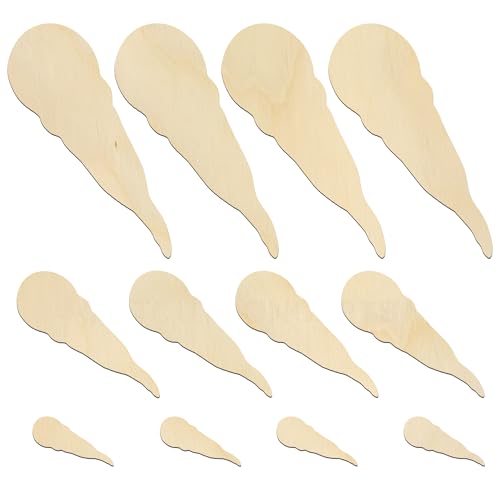 Snowman Nose Shape Carrot Wood Cutout