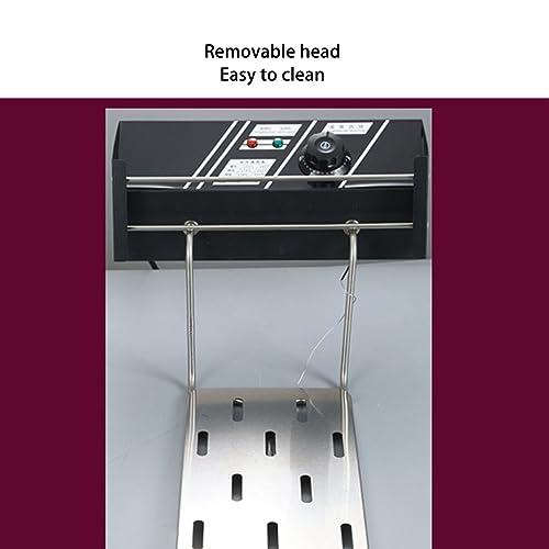 Image of Electric Fryer, Adjustable Temperature Double Tank Electric Fryer Practical For Snack Shop (EU Plug 220V)