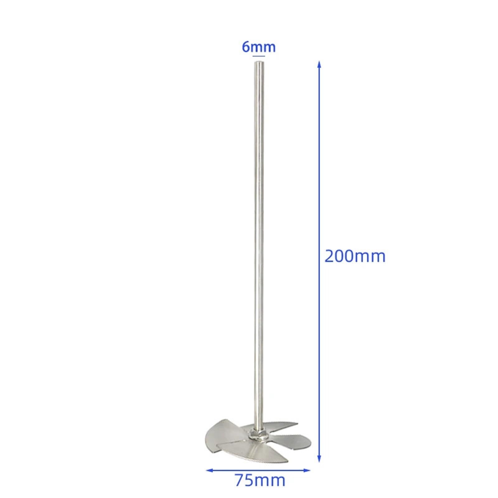 Pręt do mieszania ze stali nierdzewnej w kształcie litery U ze stali nierdzewnej, materiał eksploatacyjny laboratoryjny 3/4/5/6/7/8 cm, 1 szt. (6 cm-U)