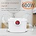 600W Macerator Pump, Sewerage Macerator Pump for Basement System, Macerating Toilet Pump with 4 Water lnlets Connectable Sink, Shower Room, Laundry