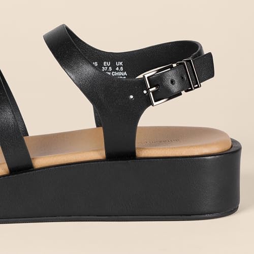 Amazon Essentials Women's Strappy Flatform Sandals4