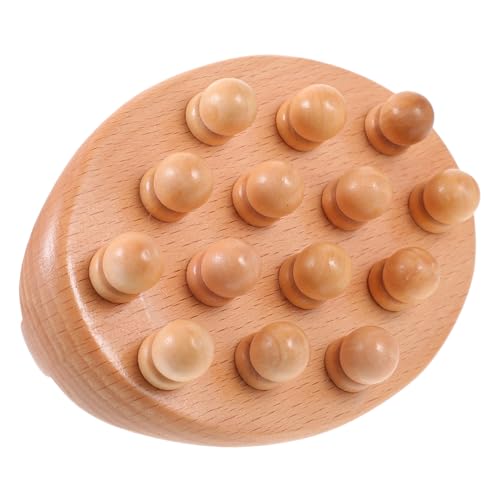Gogogmee Beauty Brush Rolling Stick Massaging Roller Guasha Scalp Massager Body Sculpting Massager Head Scalp Massager Shoulder Massager Leg Massager Portable Acupoint Roller Wooden