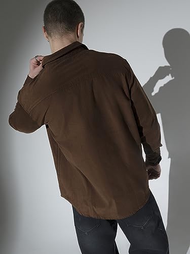 Image of Hubberholme Men's Oversized Full Sleeve Corduroy Shirt