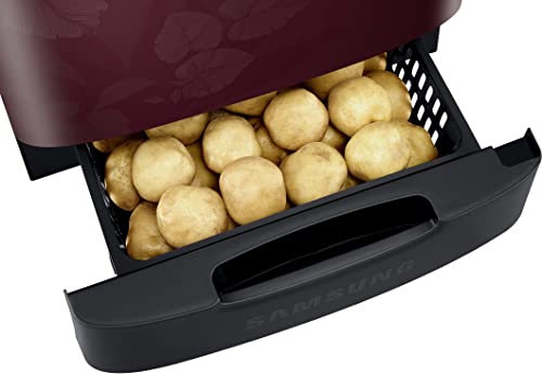 Image of Samsung 183 L, 3 Star, Digital Inverter, Direct-Cool Single Door Refrigerator (RR20C2823VF /NL, Red, Tropical Purple, Base Stand Drawer)