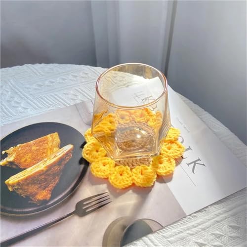 Dessous de verre circulaire tissé main pour éviter les taches de café - 6