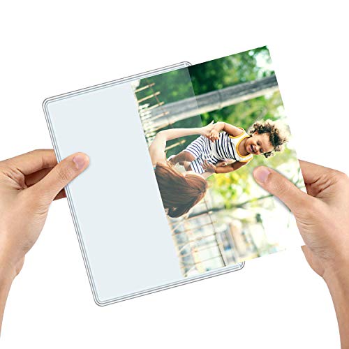 Magnetic Photo Holders For Refrigerator - Magnetic Photo Picture Frames - White Magnetic Photo Pockets - Holds 5X7 Photos (5) #TOP3