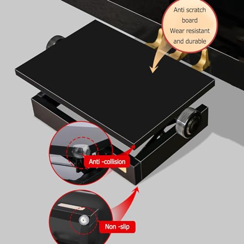 Klavierpedalverlängerung, verstellbare Pedalhöhe, stabil und rutschfest, geeignet für Digitalpianos und aufrechte Klaviere, um in der Praxis zu helfen.