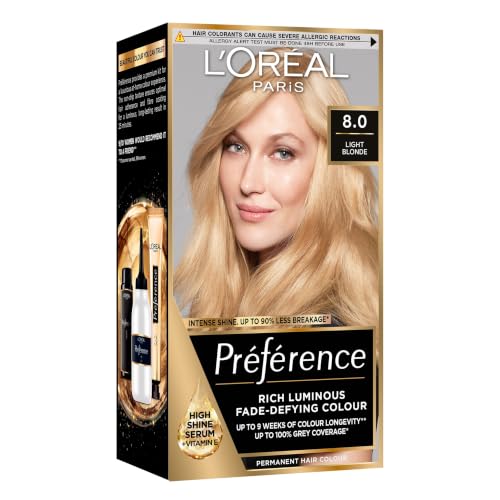 L'Oreal Paris Preference Permanent Luminous Hair Colour, 8 California