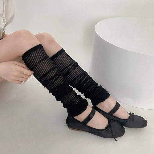 Women Socks Leg Warmers Thin Stacked Socks Sunscreen Ballet Pile Up Socks Arm Sleeve4