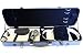 Vio Music 4/4 Full Size Sturdy Hightech Suspension Violin Case Oblong (Blue)